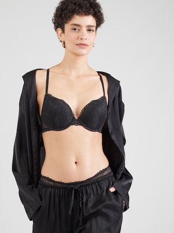 ONLY Push-up BH 'ONLDELICATE' in Schwarz: Vorderseite