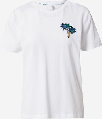 ONLY Тениска 'KITA' в бяло: отпред