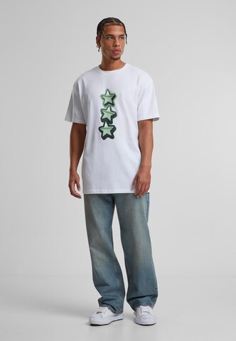 Maglietta 'Peace&Love' di MT Upscale in bianco