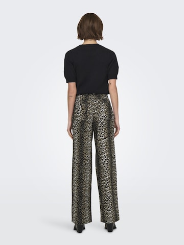 ONLY Wide leg Broek 'ONLMADISON' in Zwart