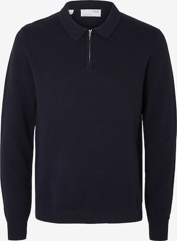 Pull-over SELECTED HOMME en bleu : devant