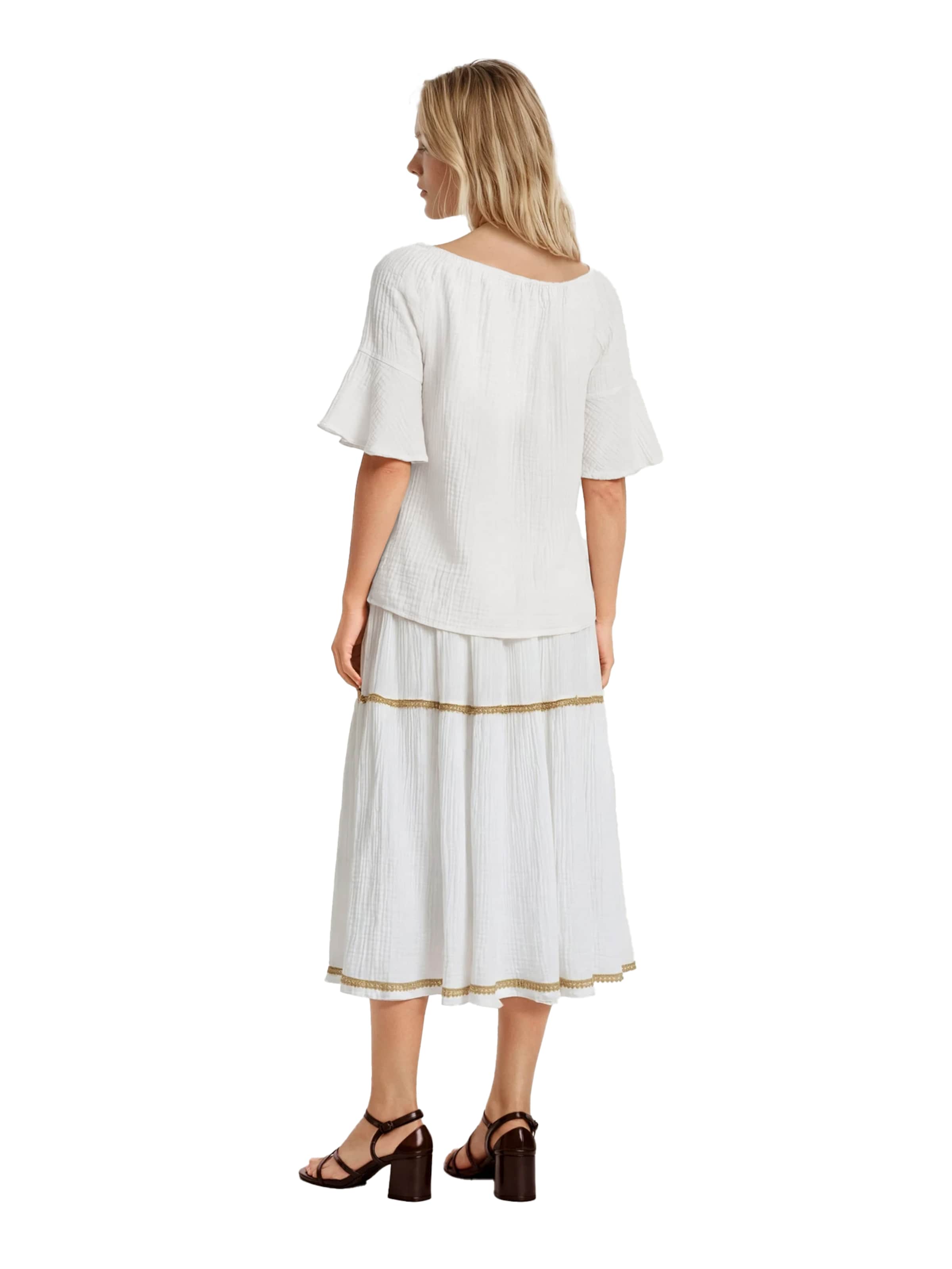 Haris Cotton - Blusa 'Haris' en beige
