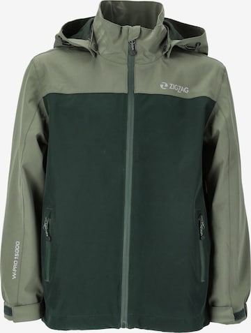 ZigZag Performance Jacket 'Bloomer' in Green: front