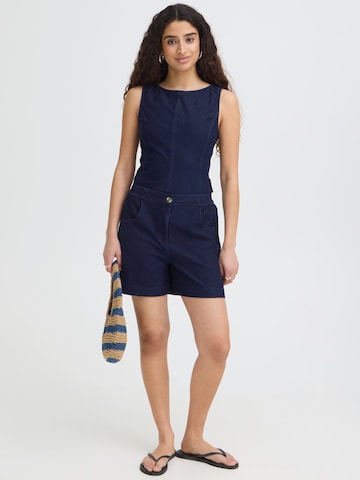 ICHI - regular Vaquero en azul