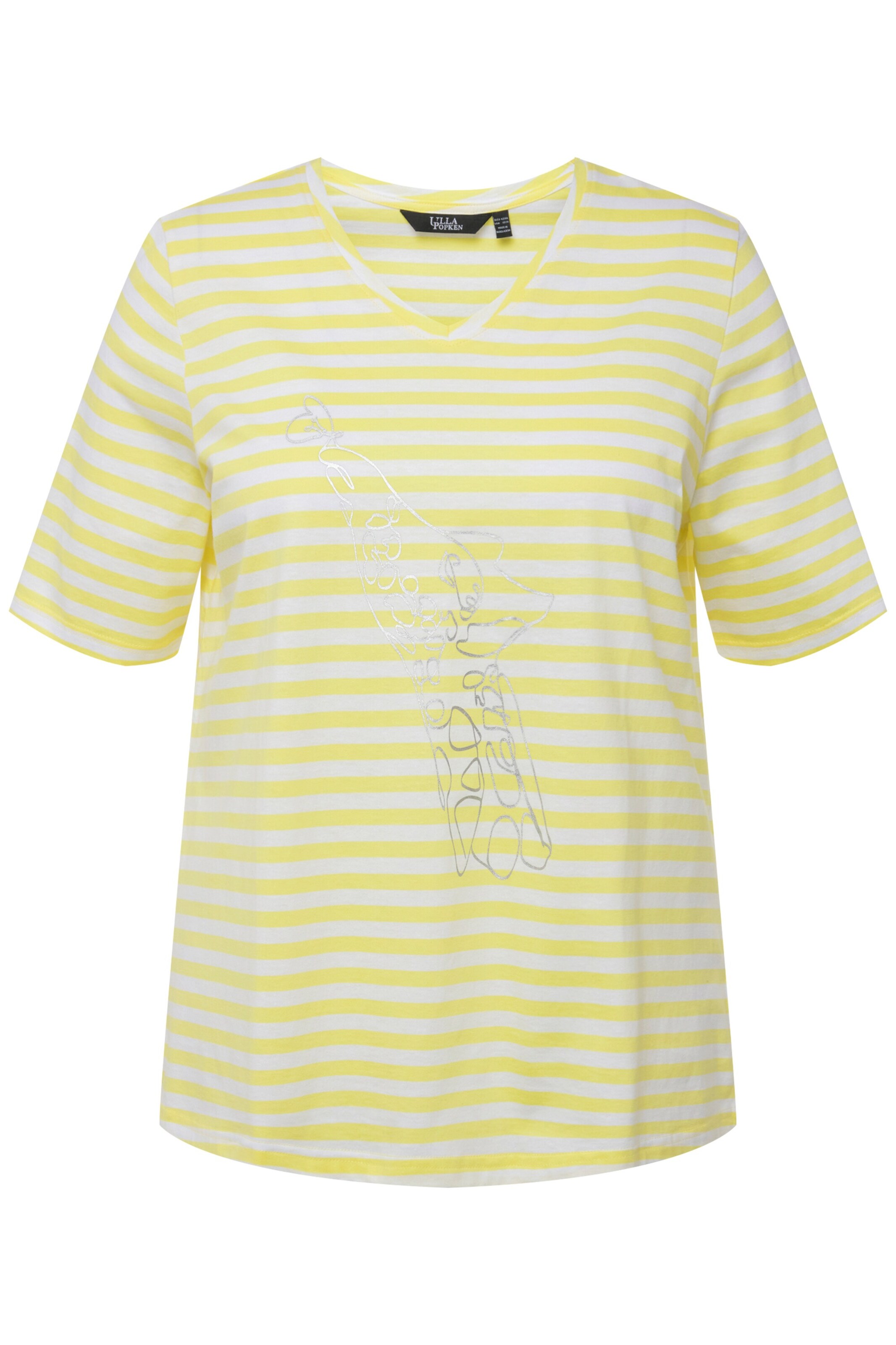 Ulla Popken Shirt in Gelb: Vorderseite