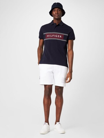 TOMMY HILFIGER Štandardný strih Nohavice - biela