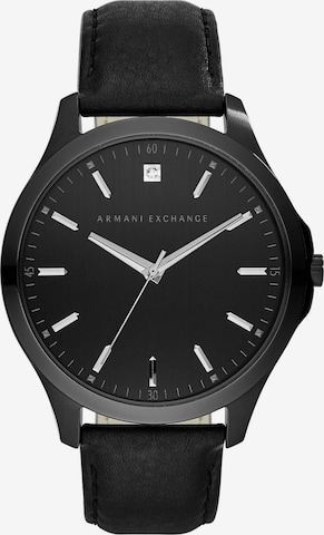 Emporio Armani Uhr in Schwarz: predná strana