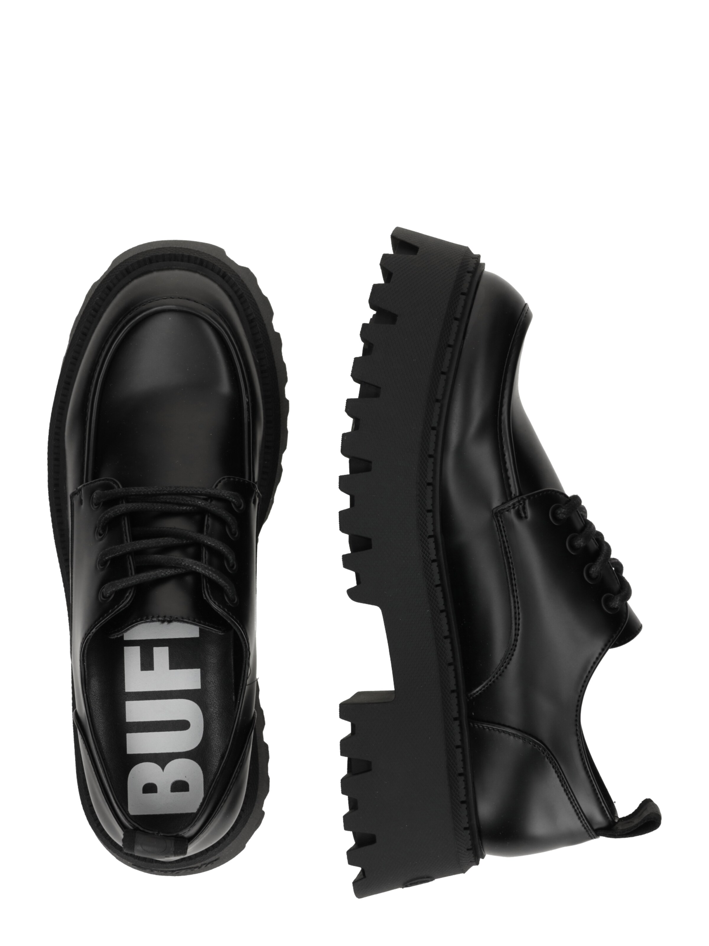 BUFFALO Обувь на шнуровке 'ASPEN' в Черный