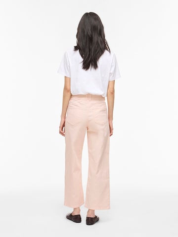 VILA Wide leg Jeans 'VIEmma' in Pink