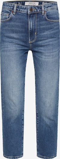 Soccx Mom Jeans LE:A in blue denim, Produktansicht
