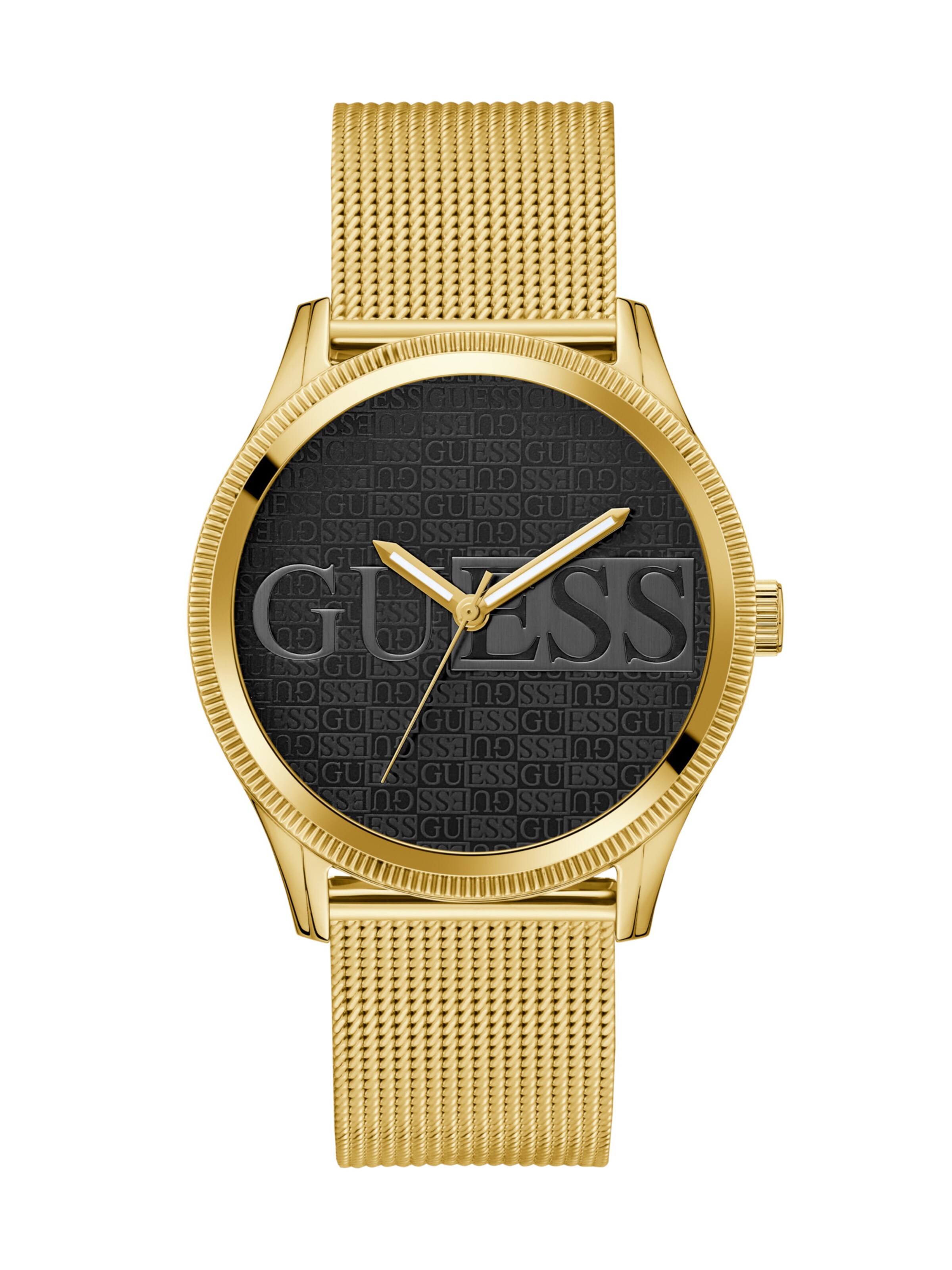 GUESS Analog Watch 'GD REPUTATION' in Gold: front