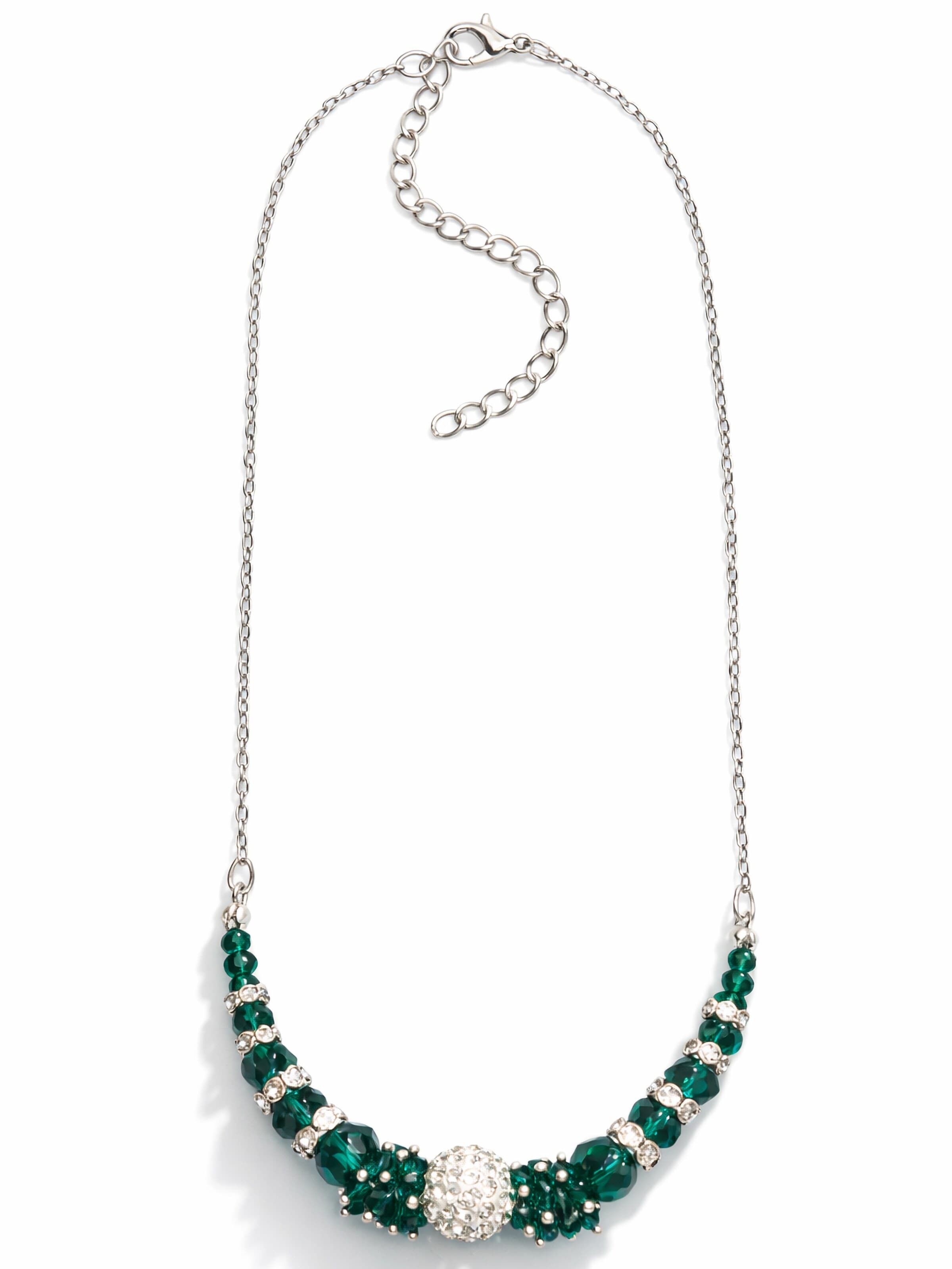COLLEZIONE ALESSANDRO Necklace 'Miriam' in Green: front