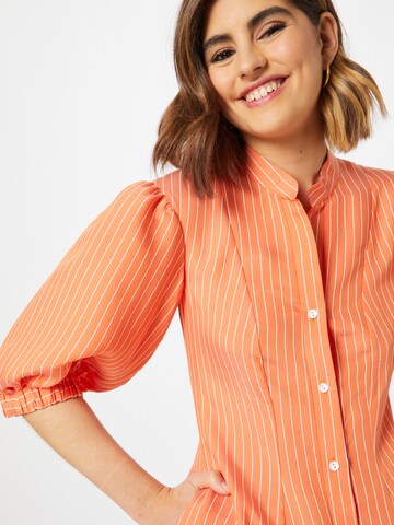 Closet London Shirt Dress in Orange