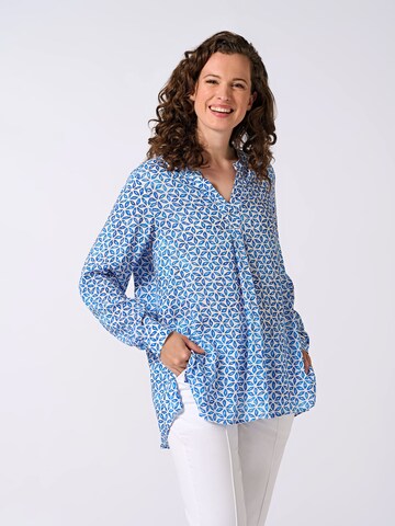 eve in paradise Blouse 'Jeanette' in Blauw: voorkant