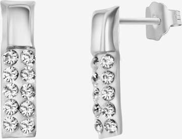 Lucardi Earrings in Silver: front