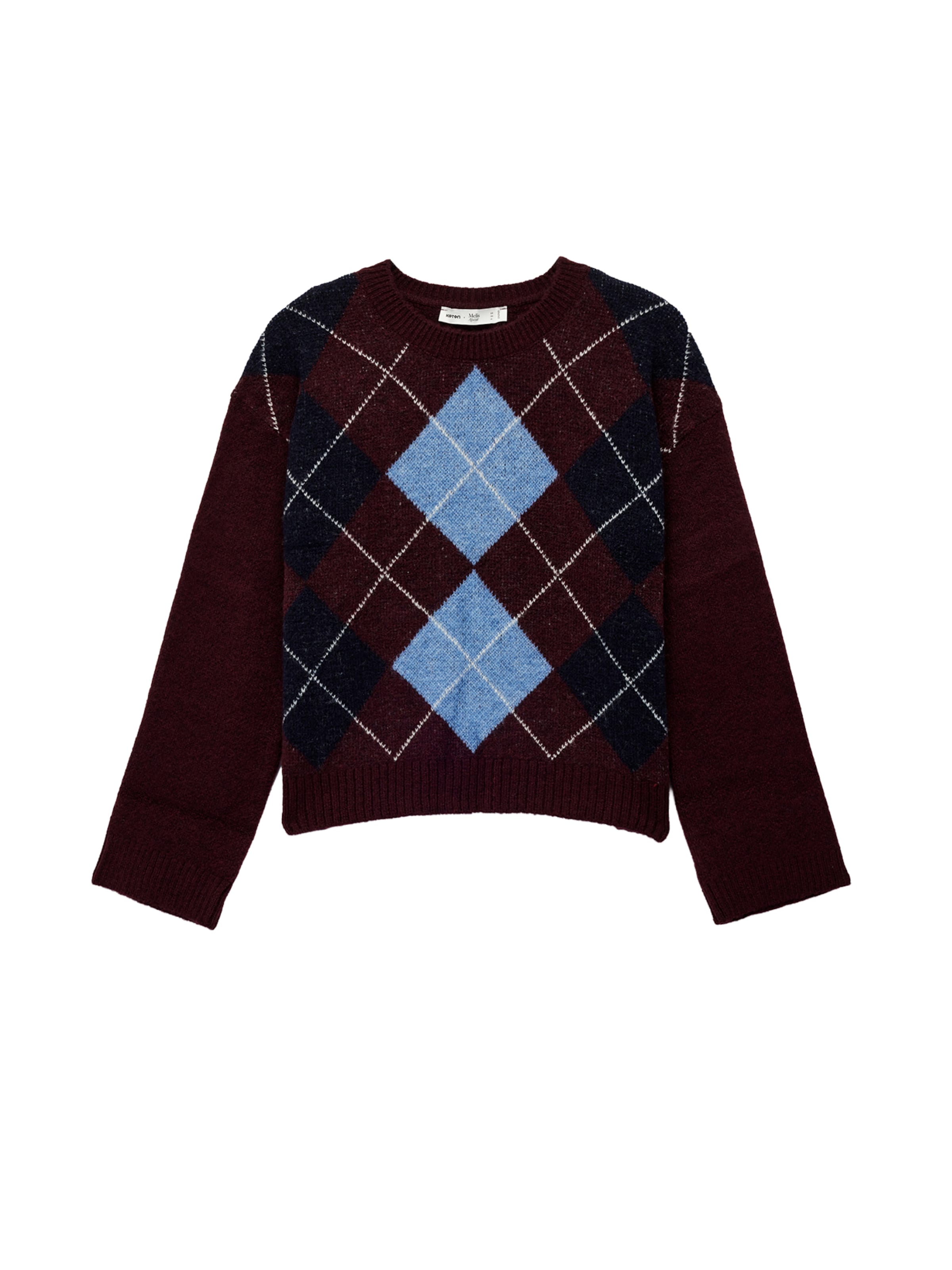 Koton Sweater in L in Marine blue / Light blue / Bordeaux / White, Item view