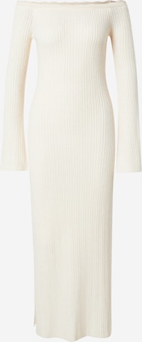 Rochie tricotat 'Pecan' de la florence by mills exclusive for ABOUT YOU pe alb: față