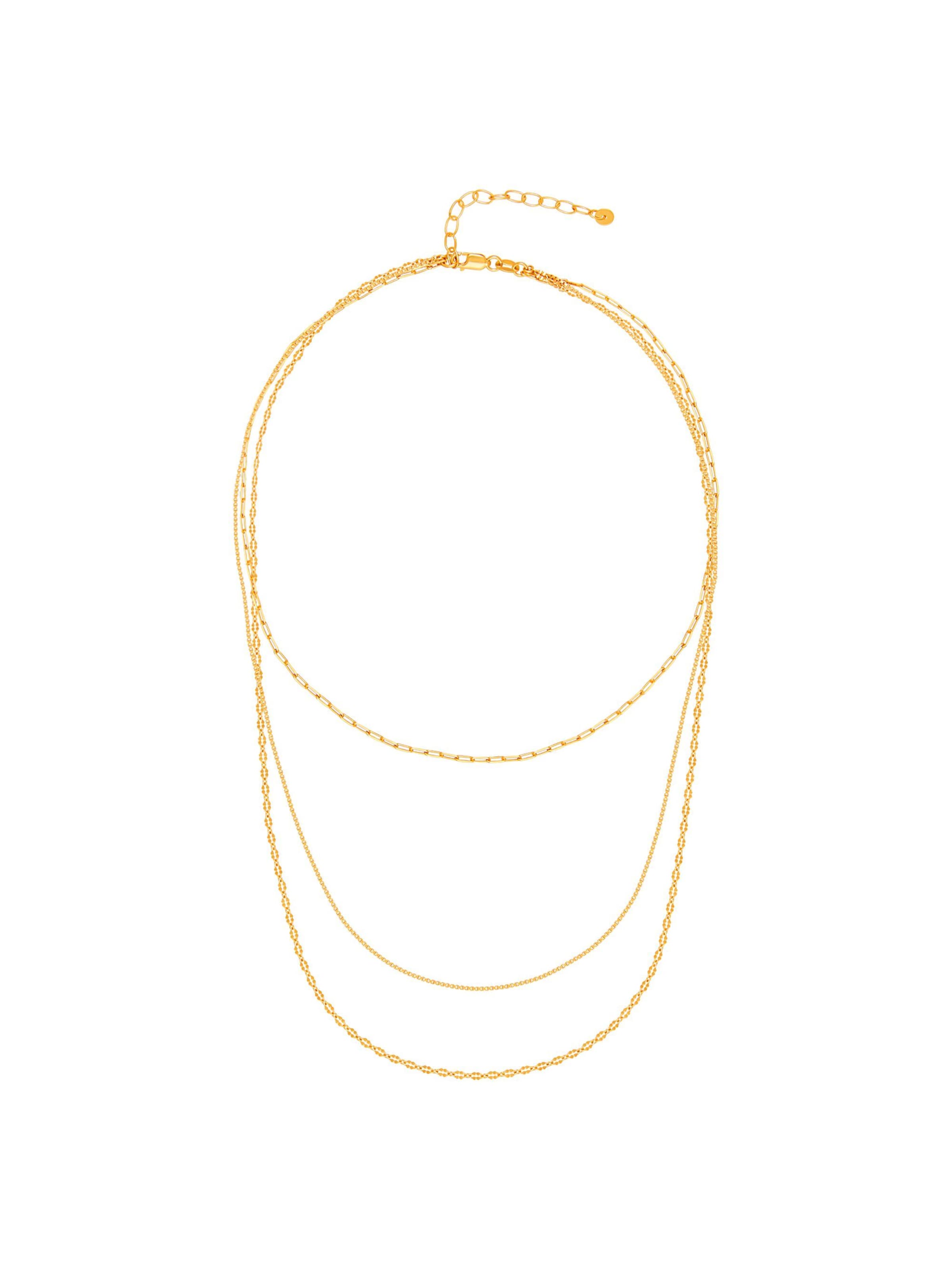 Chaîne caï en or : devant