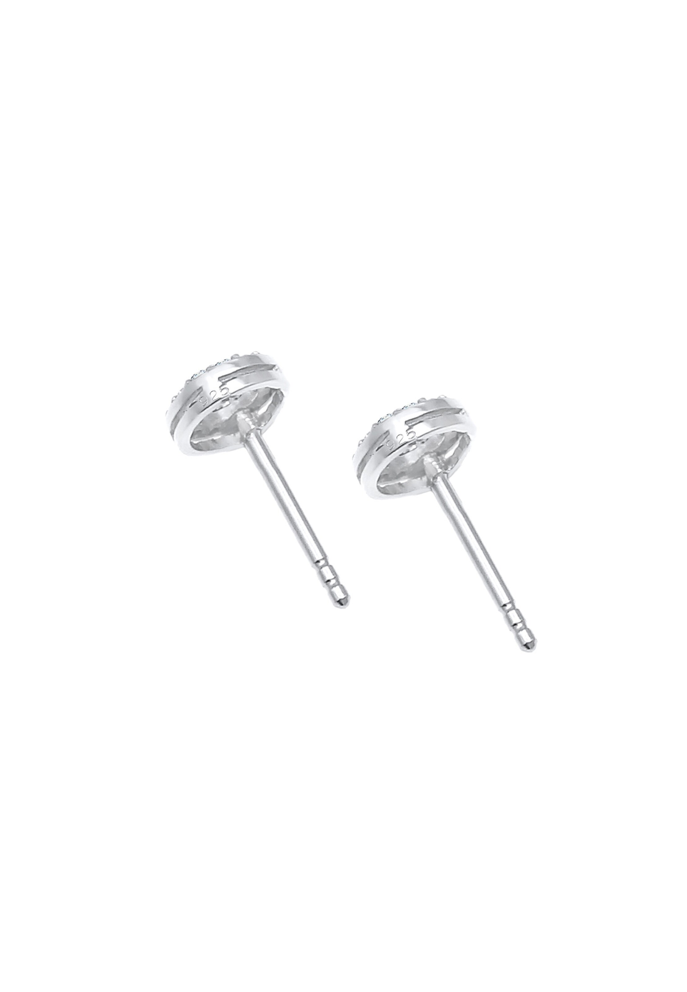 Elli DIAMONDS Earrings 'Kreis' in Silver