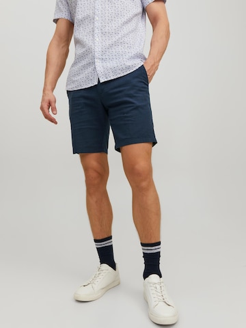 Regular Pantalon chino 'Dave' JACK & JONES en bleu : devant