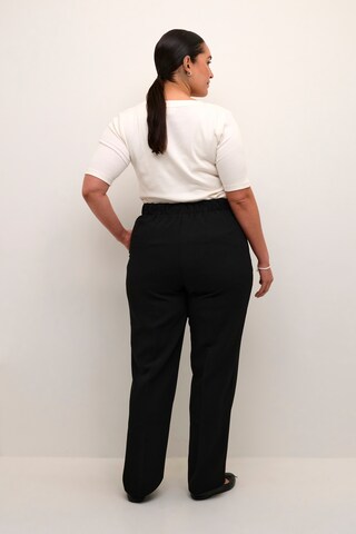 KAFFE CURVE Regular Broek 'Elia' in Zwart
