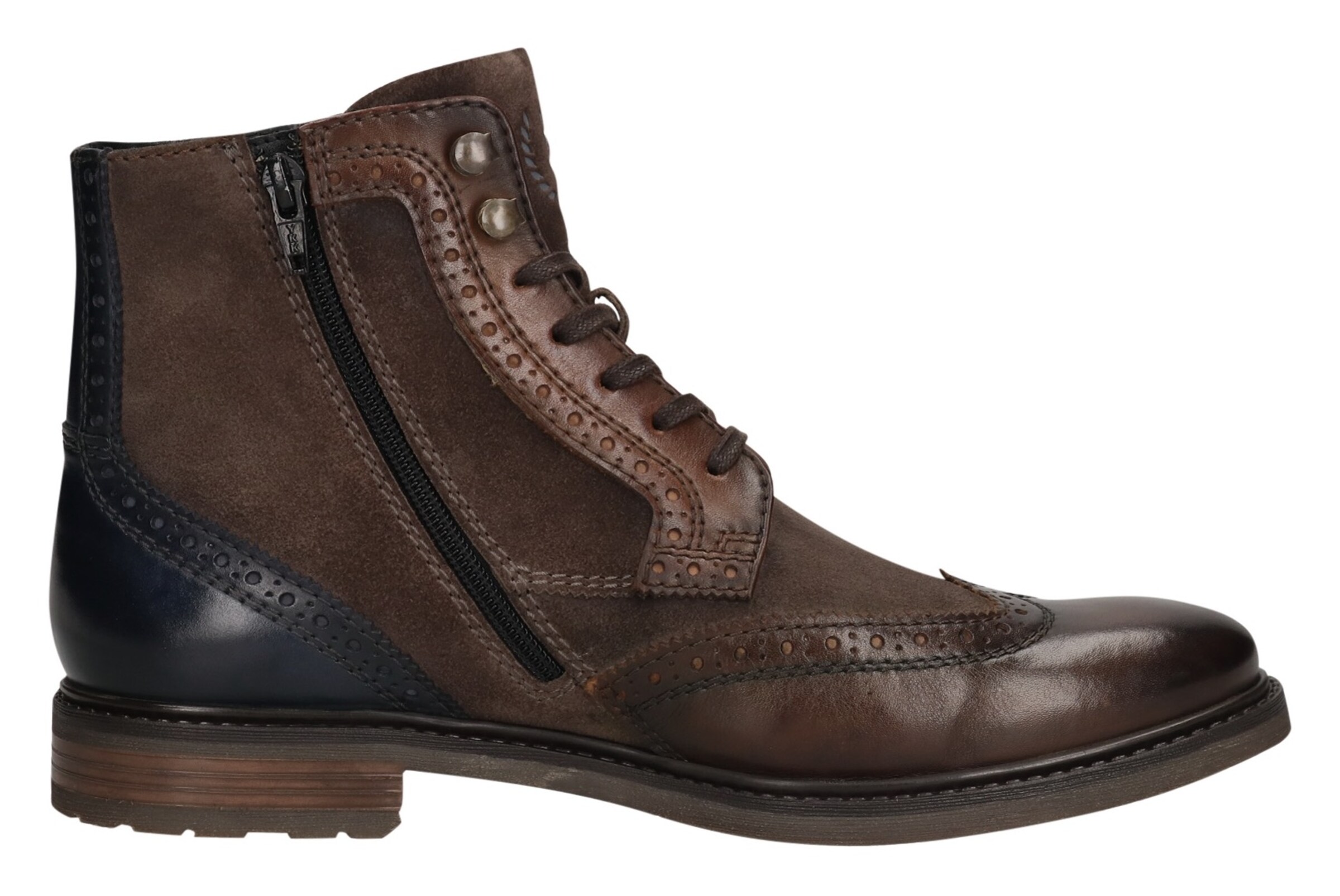 Bottines à lacets bugatti en marron