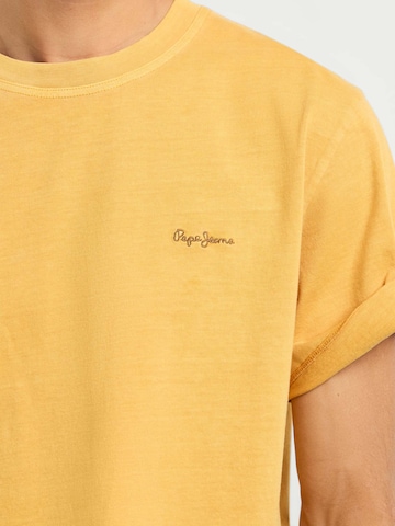 Pepe Jeans Shirt ' PORTOBELLO ' in Gelb