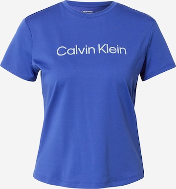 Calvin Klein Performance Functioneel shirt in Blauw: voorkant