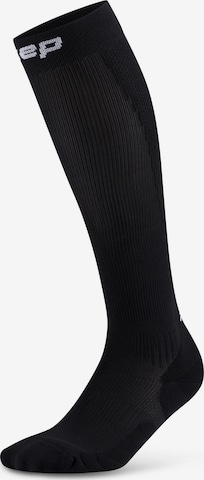 CEP Sportsocken 'Core Run' in Schwarz: Vorderseite