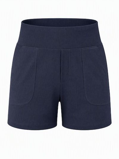 G4Free Hose 'Damen-Shorts, elegant und lässig, hochgeschnitten, sportlich, Lounge-Shorts mit Seitentaschen'‌‌‌‌‌‌‌‌ in 36 in dunkelblau, Produktansicht