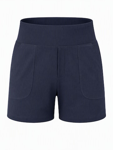G4Free Regular Pants 'Damen-Shorts, elegant und lässig, hochgeschnitten, sportlich, Lounge-Shorts mit Seitentaschen' in Blue: front