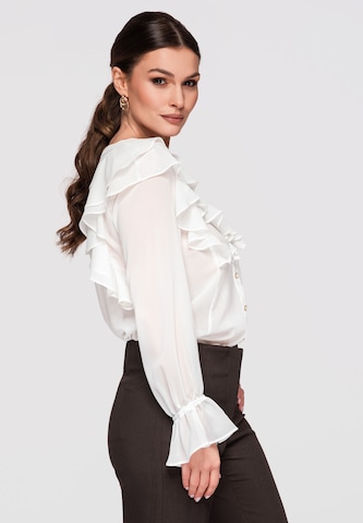 Ombre Blouse in Beige