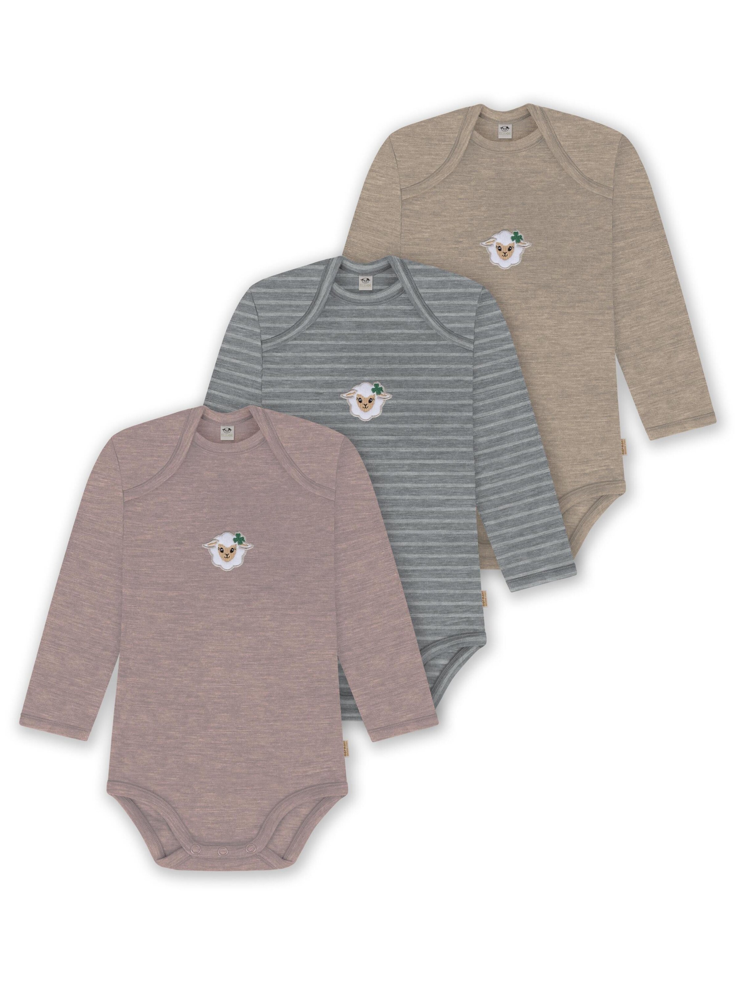 normani Strampler/Body 'Auckland' in Beige: Vorderseite