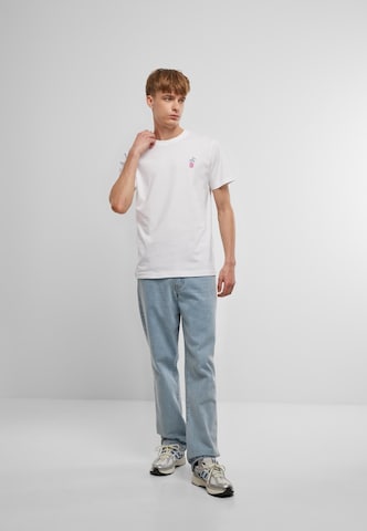 Mister Tee Shirt 'Good Vibes Drink' in White