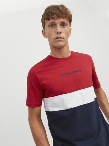 T-Shirt 'Reid' JACK & JONES en rouge