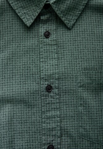 Street One MEN Regular Fit Kariertes Slim Fit Hemd in Grün