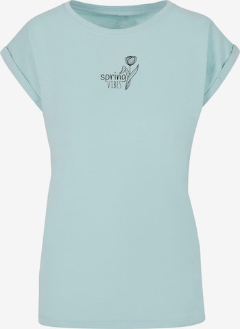 Merchcode Shirt 'Spring - Vibes' in Blauw: voorkant