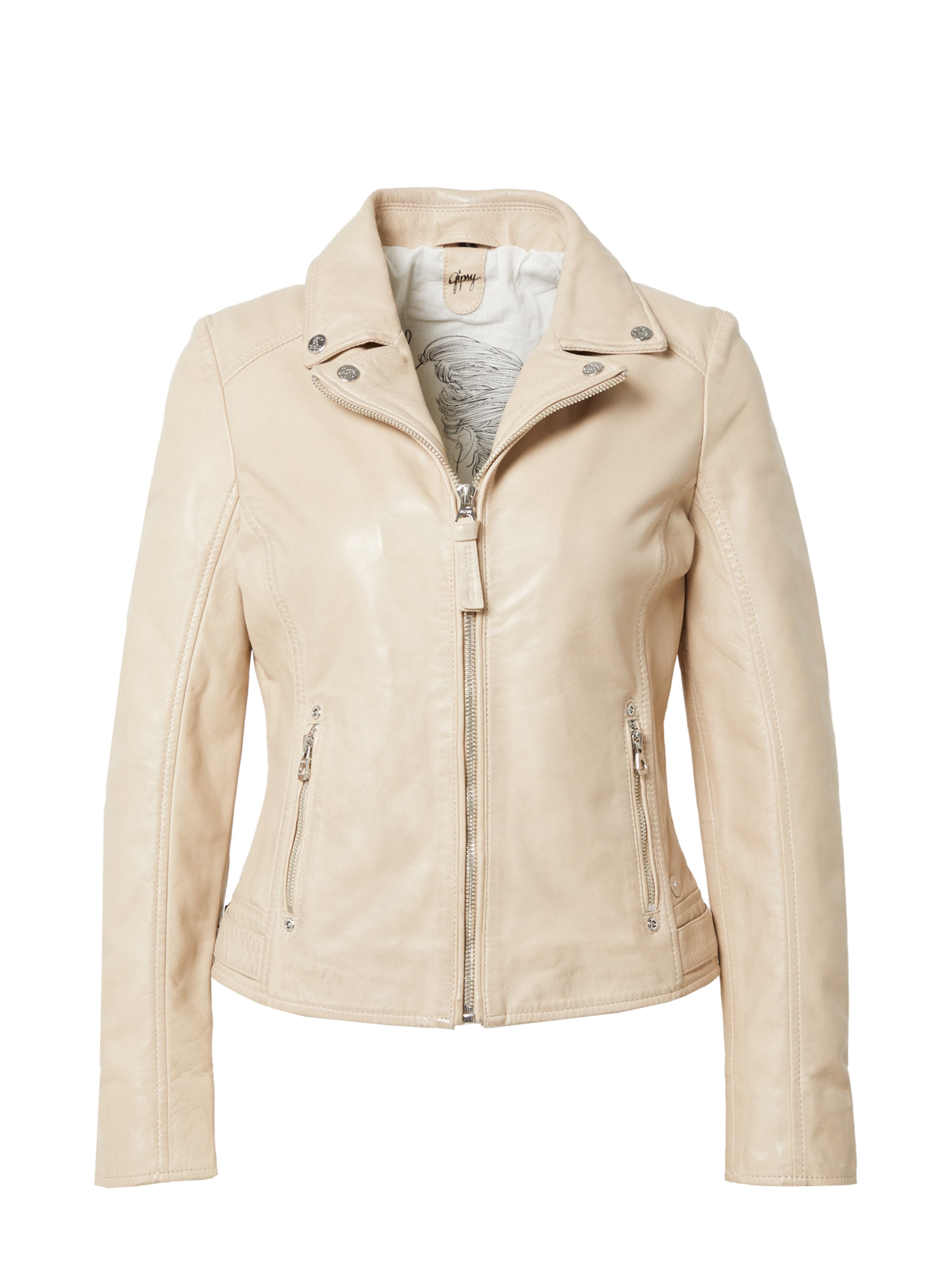 Gipsy by Mauritius Between-Season Jacket 'Liah' in Beige: front