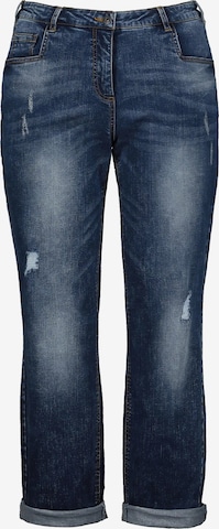 Ulla Popken Regular Jeans in Blauw: voorkant