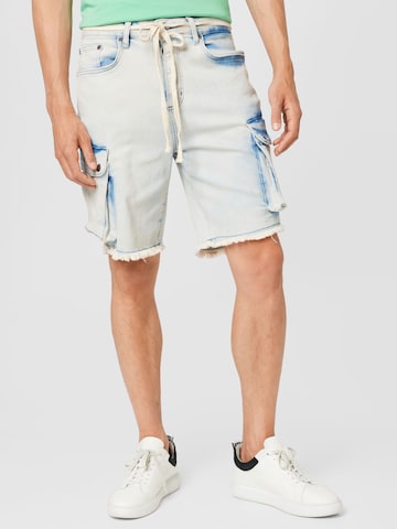 Regular Jeans cargo SikSilk en blanc : devant