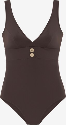 Triangle Maillot de bain VIVANCE en marron : devant