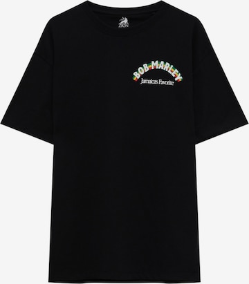 Pull&Bear T-Shirt in Schwarz: predná strana