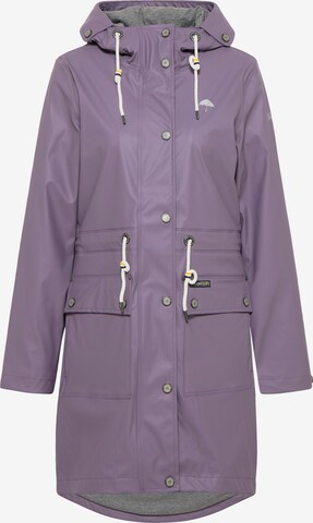 Manteau fonctionnel Schmuddelwedda en violet : devant