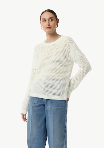 comma casual identity Pullover in Weiß: predná strana