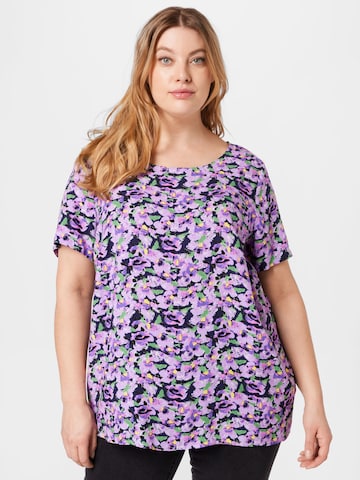 ONLY Carmakoma Blouse 'Mizza' in Purple: front