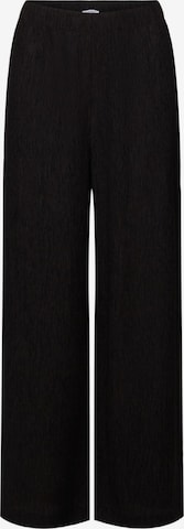 Wide Leg Pantalon ESPRIT en noir : devant