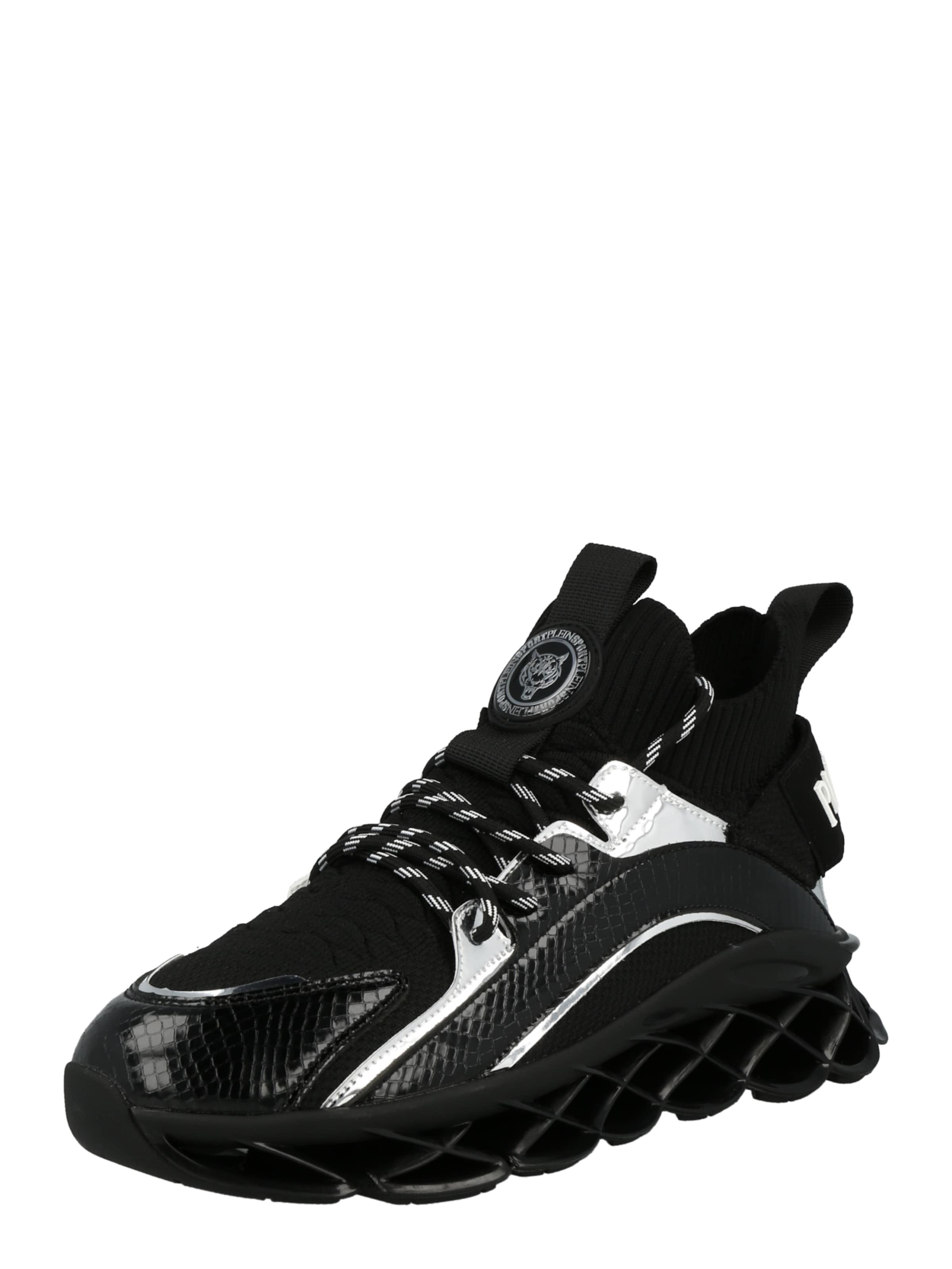Sneaker bassa 'Runner  Tiger' di Plein Sport in nero: frontale