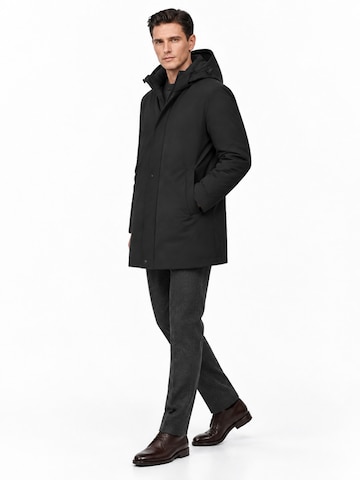 ALLTHEMEN Winter Jacket 'Nordlicht' in Black