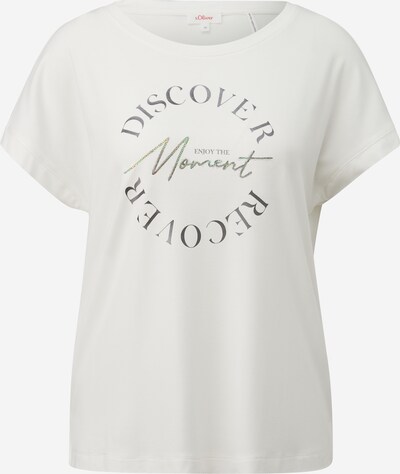 s.Oliver T-Shirt in graphit / grün / weiß, Produktansicht