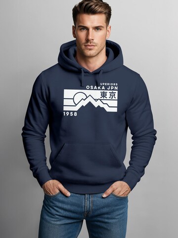 Neverless Sweatshirt 'Osaka Retro'‌‌‌‌ in Blau